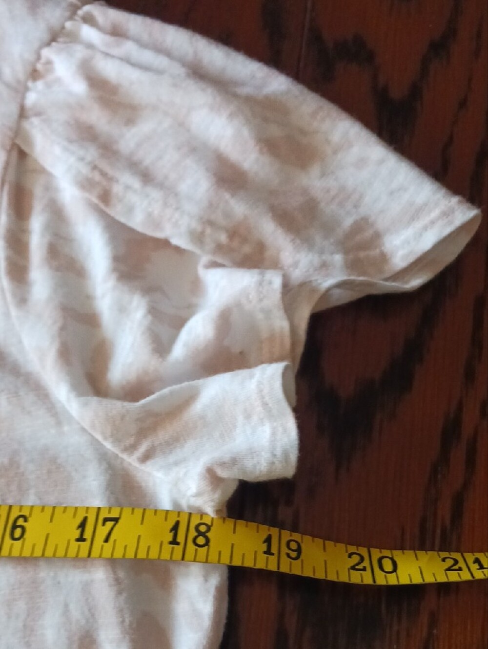 Nine West Pale Pink Patterned Short Sleeve Tee - Picture 10 of 13